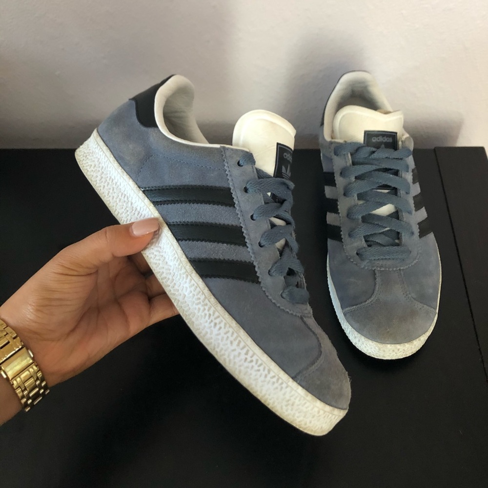 Adidas Gazelle Blue/Grey Velvet